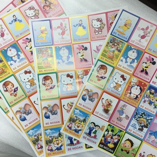 Set 50 phiếu bé ngoan cho trẻ mầm non
