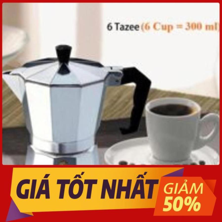 FREESHIP Ấm pha cà phê Moka Express 3TZ (3 cup), bình pha cà phê kiểu Ý tiện lợi 002