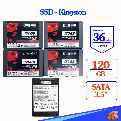 Ổ cứng SSD Kingston bộ nhớ 120GB DC 5V 1A (Bảo hành 36 tháng)