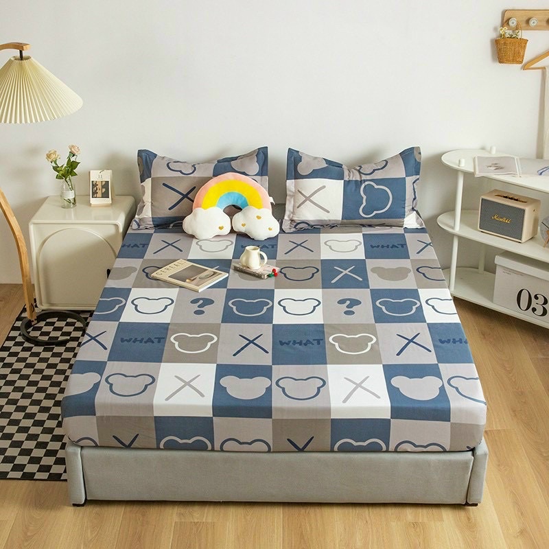 Sét Ga Gối Cotton Poly 3 Món Nhiều Mẫu Mới Nhất 2021