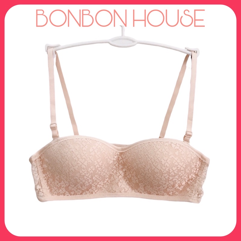 Áo Lót Bra Ren Cup Ngực Mỏng Viền Silicon Chống Tụt