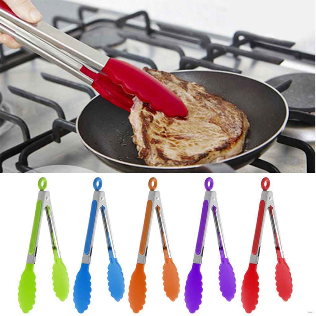 Kẹp Nướng Thịt BBQ Bằng Thép Không Gỉ Chắc Chắn
