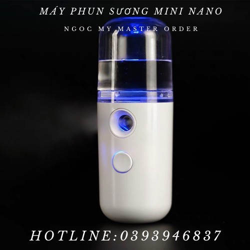 Máy Phun Sương Xông Hơi Mặt NaNo Mini Cầm Tay Hỗ Trợ Dưỡng Da Cấp Nước Tối Đa