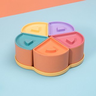 Khay đựng bánh kẹo, Hộp mứt, khay mứt bằng nhựa thiết kế hoa mai độc đáo