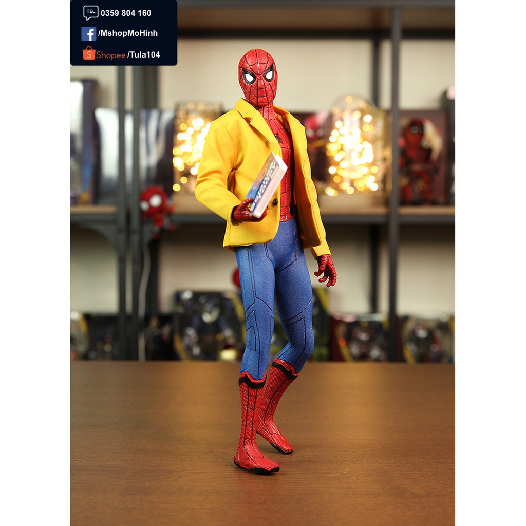 Mô hình tượng Spider man người nhện Crazy toys chính hãng cao 30cm