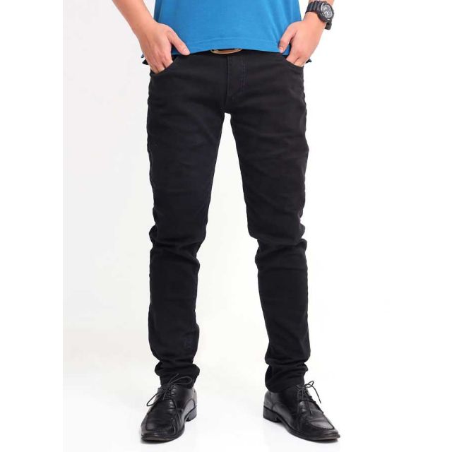 Quần jean đen thun phom ôm nam size lớn