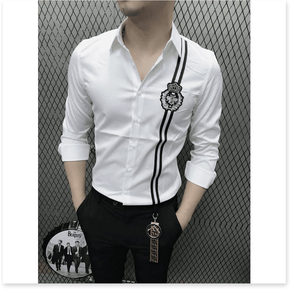 Áo sơ mi nam hàn quốc hàng chuẩn shop vải mịn  HP