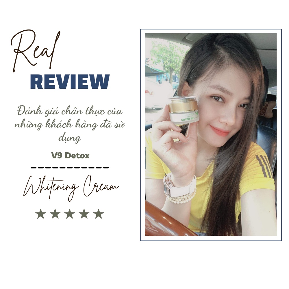 Mặt nạ thải độc V9Queen, dưỡng ẩm làm sáng da ngăn ngừa thâm nám tàn nhang V9 Detox 30ml