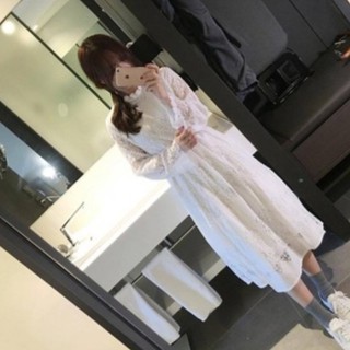 [ Có Sẵn] Set gile len váy ren ulzzang (Có Clip)