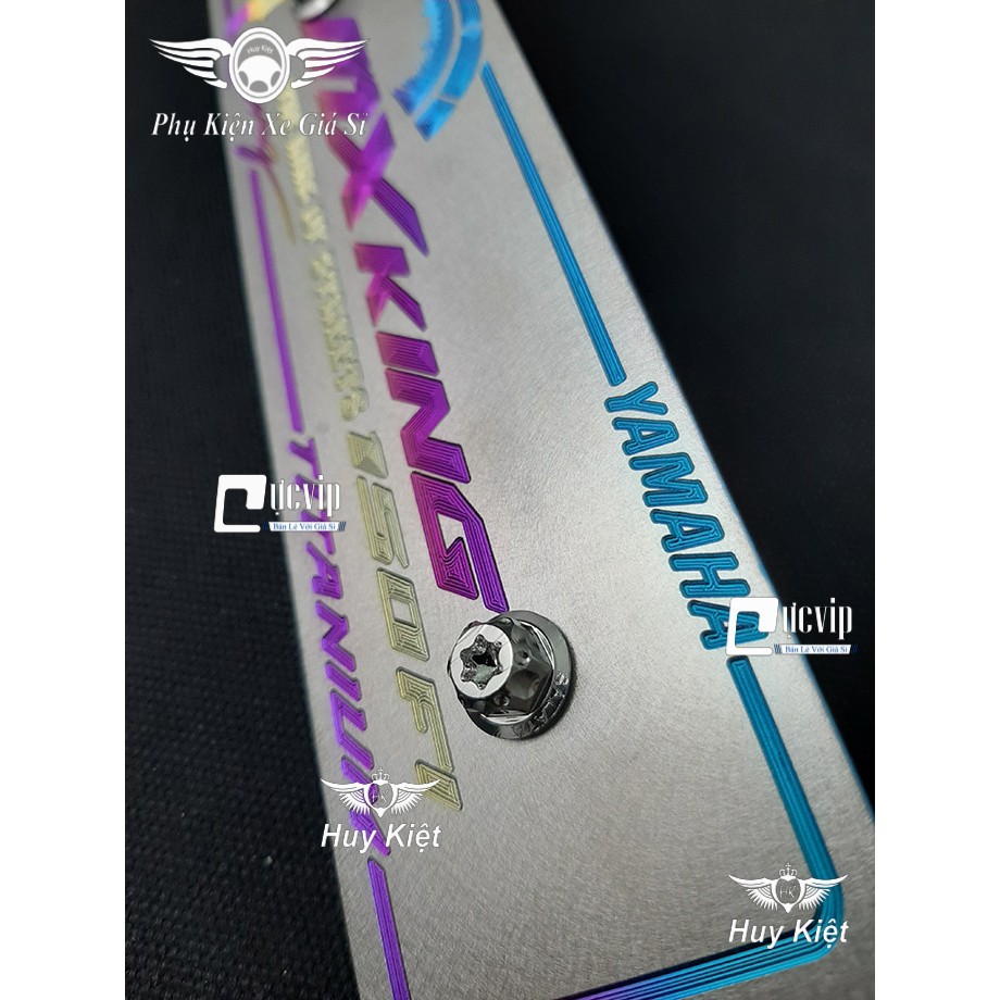 [Giá Hủy Diệt] - (3680) - Bảng Tên MX King Titan (Mẫu Titan Điện Phân) Kèm 2 Ốc Salaya