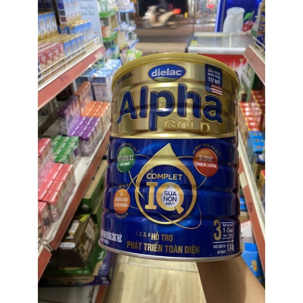 Sữa Alpha IQ gold 3 1,4kg