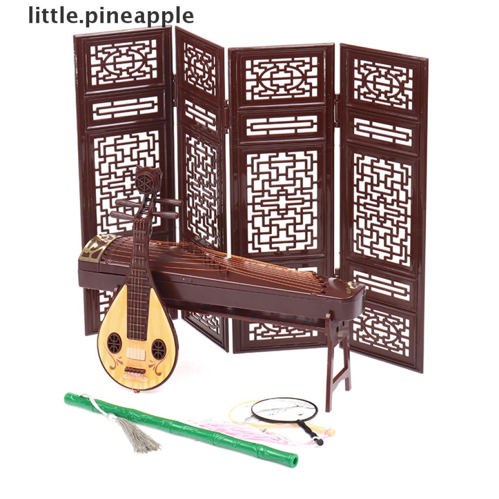 Màn xếp/ Sáo/ Quạt/ Đàn tỳ bà/ Đàn cổ tranh mini trang trí nhà búp bê