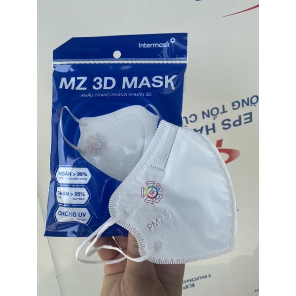 Hộp 20 cái khẩu trang y tế 6D MASK in logo 5k của bộ y tế siêu đẹp, siêu chất