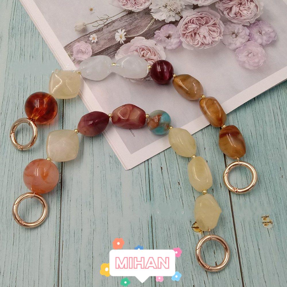Dây Đeo Túi Xách Thay Thế DIY MIHAN1 Dạng Chuỗi Hạt Acrylic Nhiều Màu