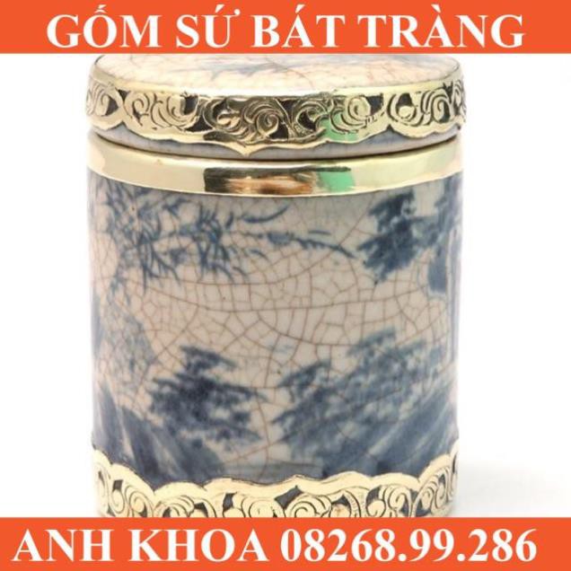 Phụ kiện ấm chén men rạn - Gốm sứ Bát Tràng Anh Khoa