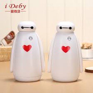 Bình nước giữ nhiệt inox 304 Baymax dễ thương