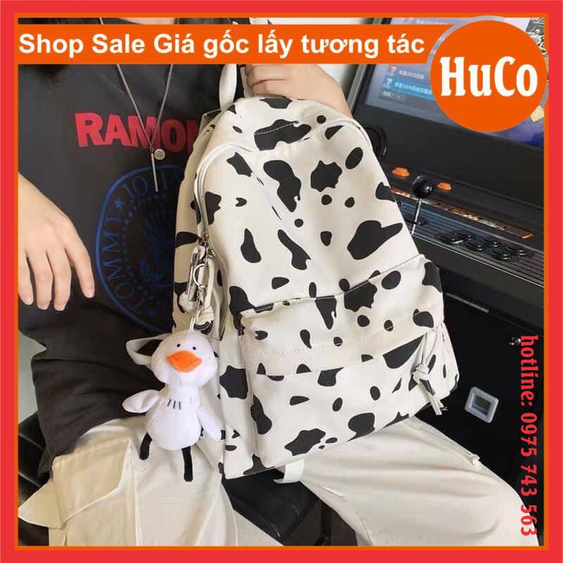 [HÀNG SẴN] TÚI BALO BÒ SỮA cute form chuẩn ảnh ulzzang nam nữ dùng đi chơi đi học phụ kiện unisex chất vải thô mềm