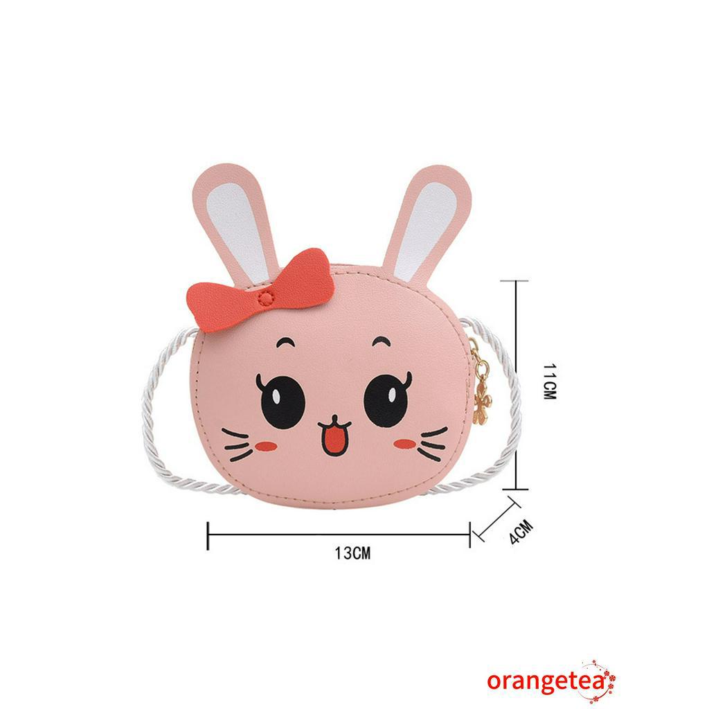 Túi đeo chéo hình thỏ hoạt hình dễ thương cho bé gái