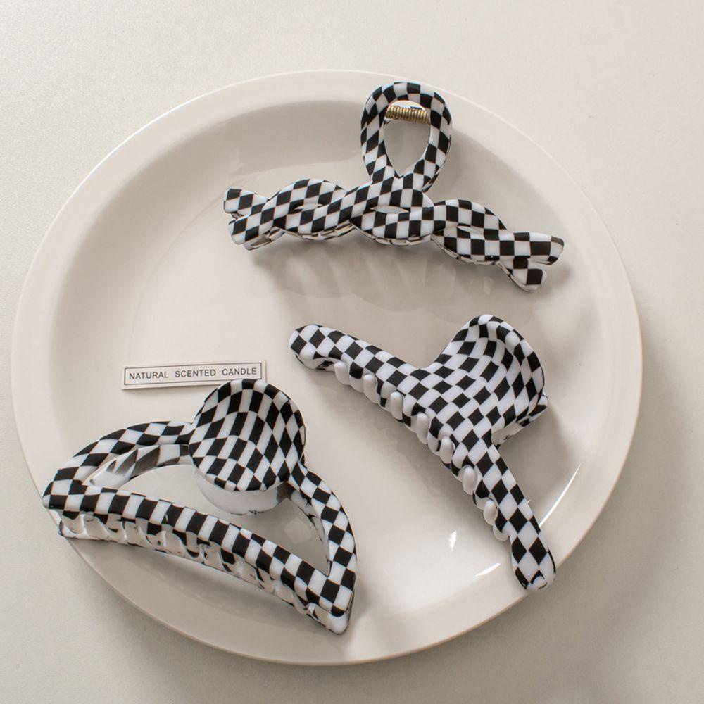 Kẹp Tóc Đuôi Ngựa Họa Tiết Hình Học Phong Cách Mosaic Cho Nữ