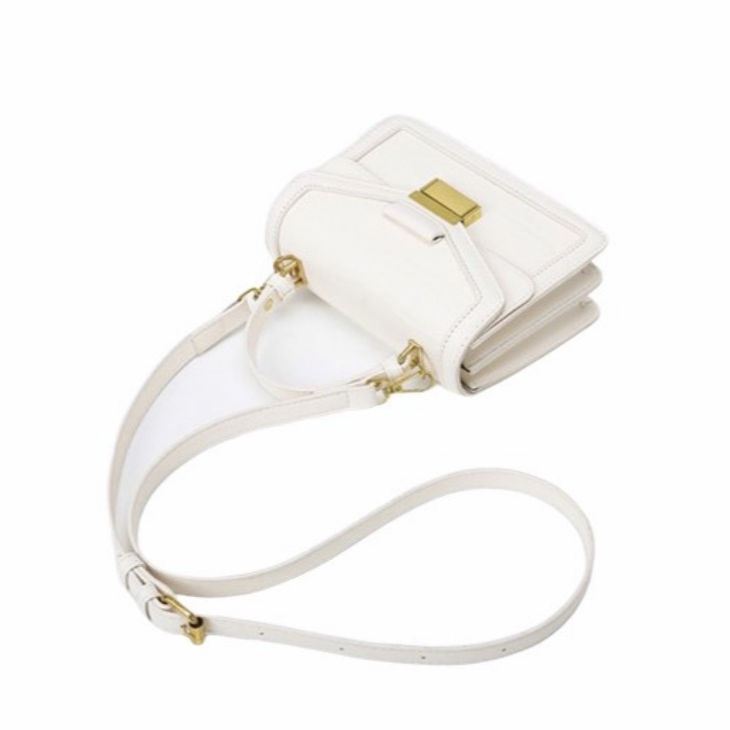 Túi xách nữ, túi xách nữ đẹp , túi đeo chéo nữ đi chơi quai xách da sần khoá vàng - TXN012