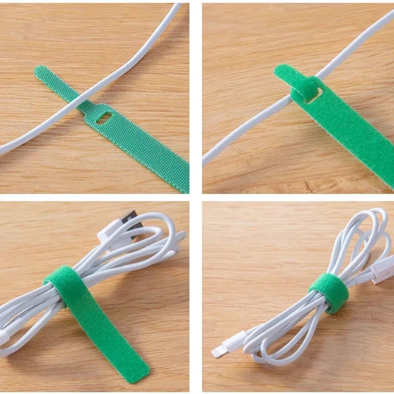 Dây Buộc Cáp Dữ Liệu Bằng Nylon Tái Sử Dụng Nhiều Màu Sắc Tiện Lợi