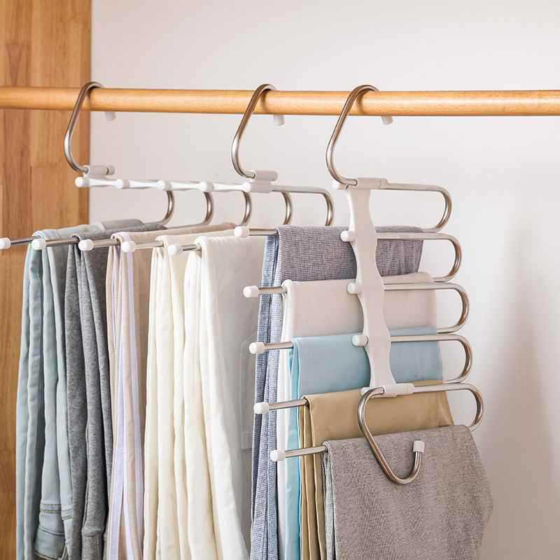 Móc Treo Đồ Nhiều Tầng Bằng Thép Không Gỉ Đa Năng Tiện Dụng Cho Gia Đình