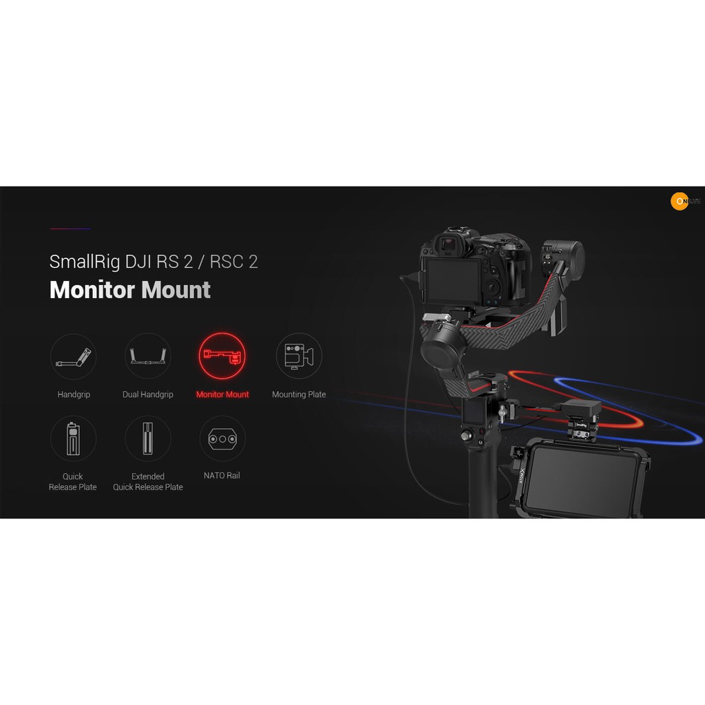 SmallRig Monitor NATO Clamp DJI RONIN RS2 RSC2 3026 - Thanh gắn màn hình