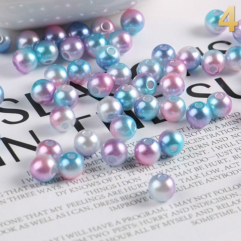 Gói 200 Hạt Ngọc Trai Giả Đường Kính 4mm Dùng Làm Trang Sức Thủ Công