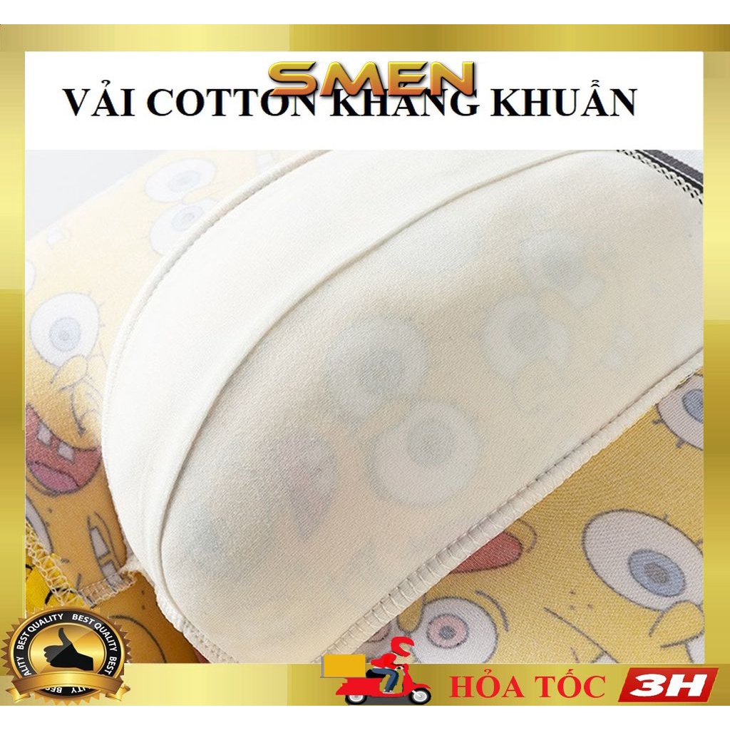 Quần Lót Nam Hoạt Hình Độc Lạ, Sịp in hình chất cotton kháng khuẩn siêu thoáng, siêu thấm hút (Che tên) - SMEN