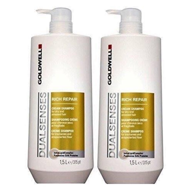 Gội xả GOLDWELL 750ml phục hồi tóc hư tổn Dualsenses Rich Repair