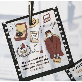Set sticker dây polaroid trang trí sổ