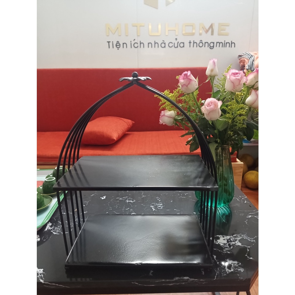 Hộp đựng Mỹ Phẩm - Nước Hoa để bàn hình lồng chim Mituhome