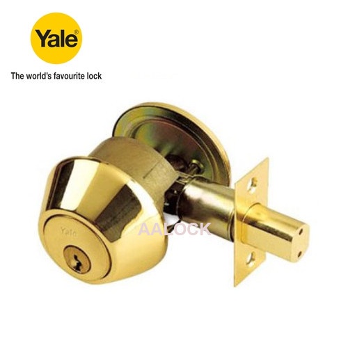 Khóa cóc màu vàng đồng Yale V8111 US3 - khóa cửa cổng cao cấp- NPP AALock