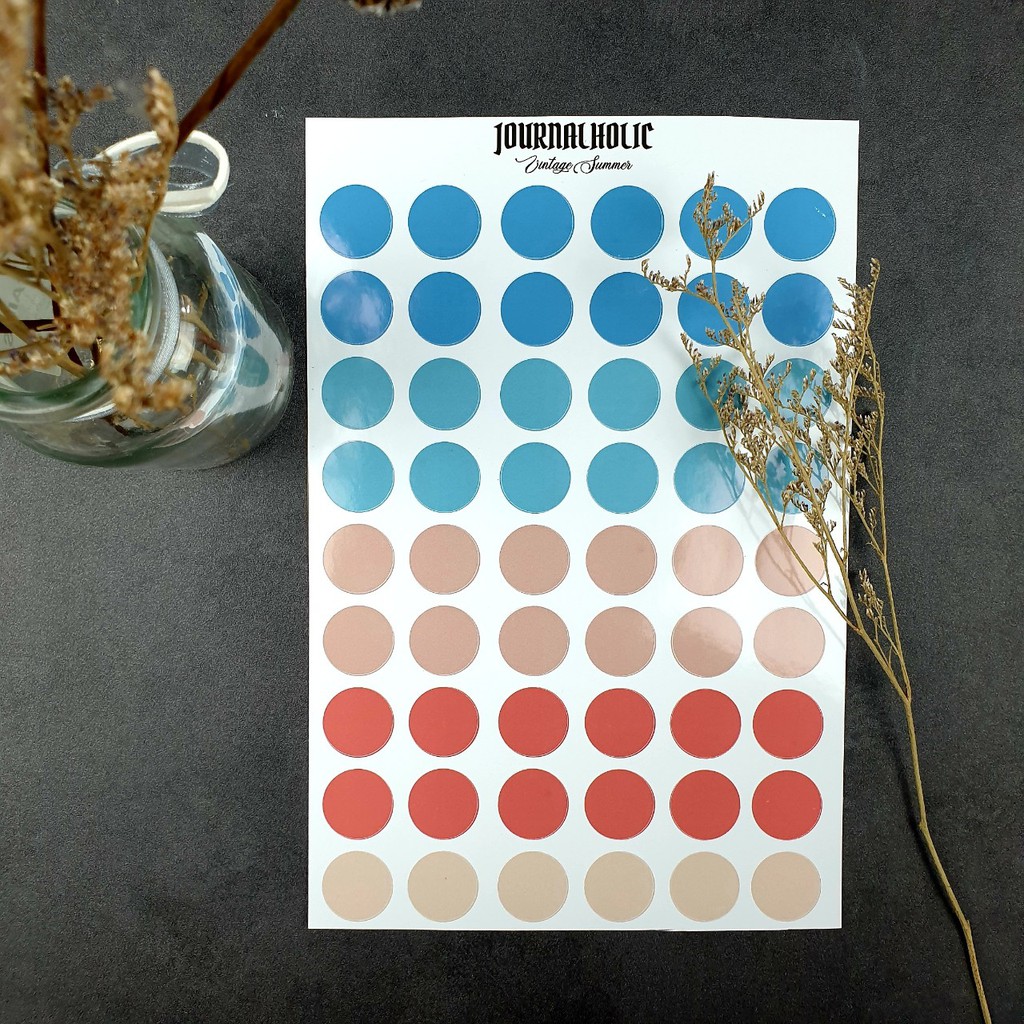 Sticker Round Pastel Collection Journalholic