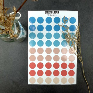 Sticker Round Pastel Collection Journalholic