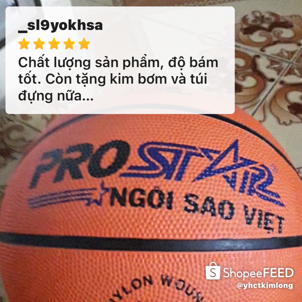 Quả bóng rổ chính hãng Prostar tiêu chuẩn thi đấu