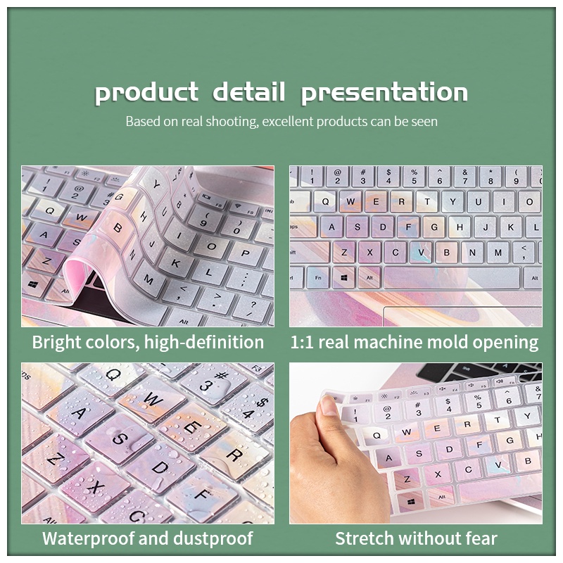 Tấm phủ bàn phím silicone siêu mỏng dành cho Laptop for 11~17 inch laptop