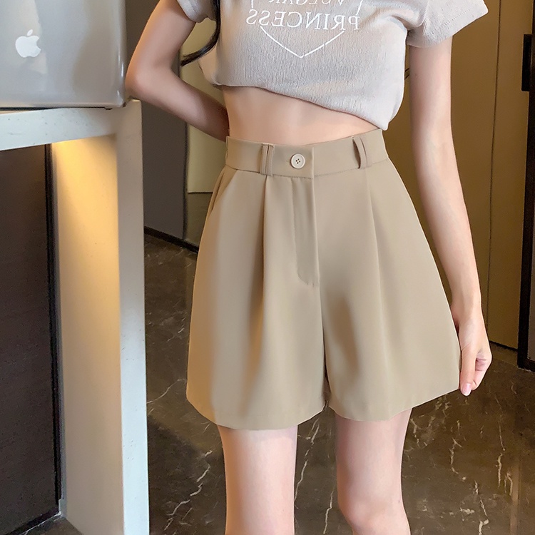 Quần Short Lưng Cao Co Giãn Thiết Kế Mới Thời Trang Mùa Hè Dành Cho Nữ