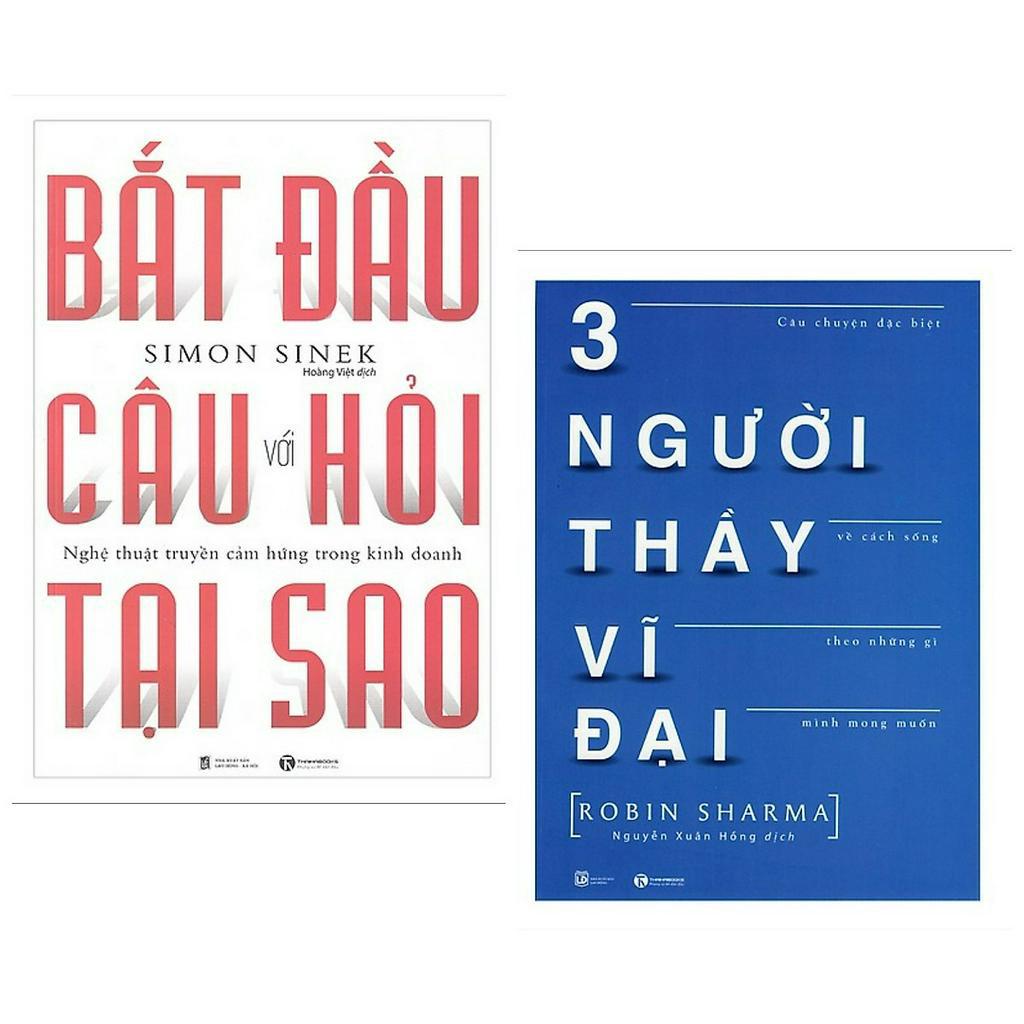 Sách - Combo Ba Người Thầy Vĩ Đại + Bắt Đầu Với Câu Hỏi Tại Sao (TH)