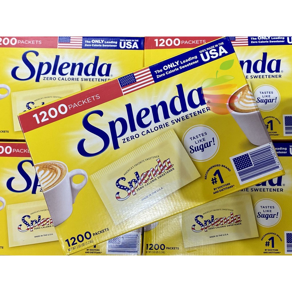 [Sỉ và lẻ] Đường ăn kiêng Splenda Thùng 1200 gói cho người bệnh tiểu đường, ăn kiêng giảm cân