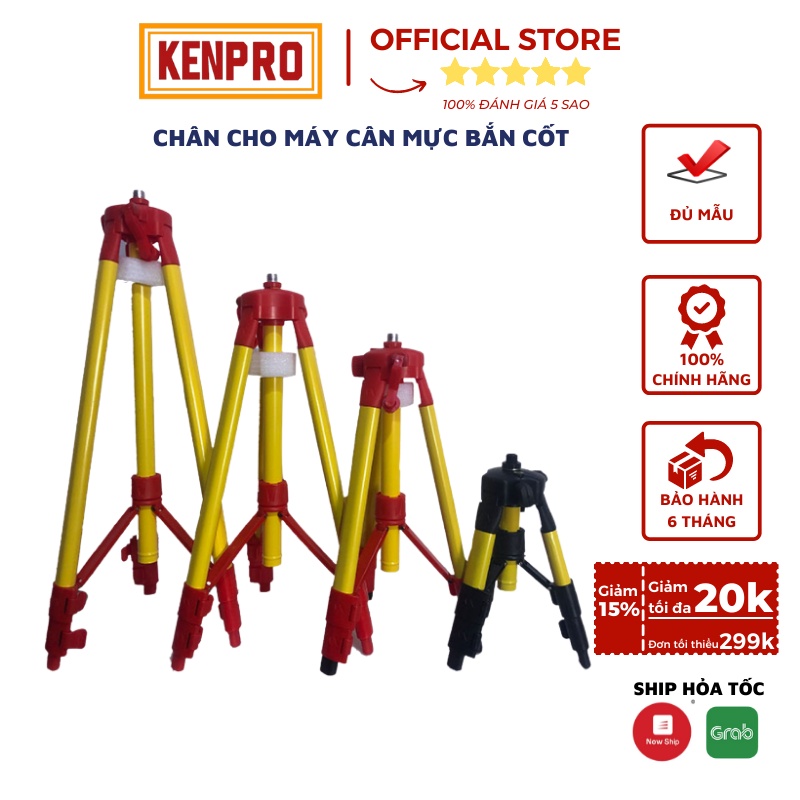 [Mã BMBAU50 giảm 10% đơn 99k] Chân Máy Cân Bằng KenPro Chân Dài 1m 1m2 Giá Đỡ Chất Lượng Phù Hợp Mọi Loại Máy