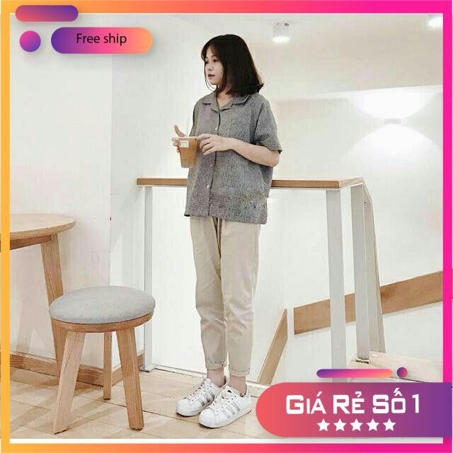 Quần kaki unisex❤FREESHIP❤xuông sắn ống siêu hot oversize