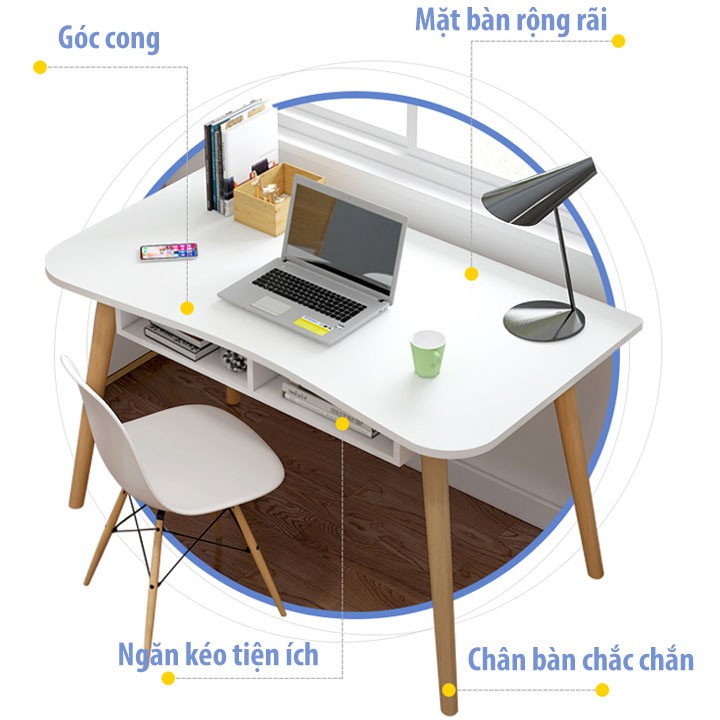 Bàn làm việc văn phòng ⚡ chống nước chống trầy xước ⚡ bảo hành 12 tháng - decor phong cách Hàn Quốc - mẫu mới