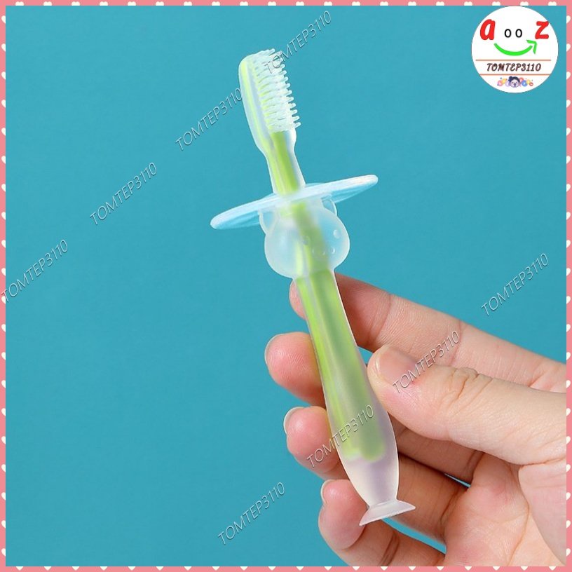 Bàn Chải Đánh Răng Silicon, Gặm Nướu Silicon Siêu Mềm Cho bé