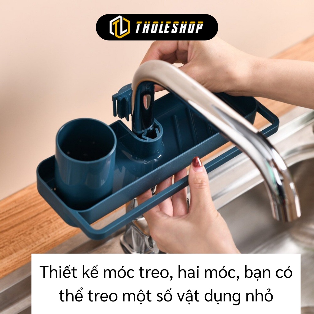 Giá Để Đồ Rửa Chén - Kệ Gác Bồn Rửa Chén, Kẹp Vòi Nước, Vòi Sen Đựng Đồ Nhà Tắm 9772