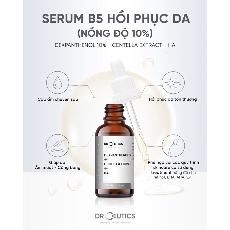 Serum DrCeutics Giảm Mụn Và Phục Hồi Da Sau Mụn BHA 2% + ZinC 1%