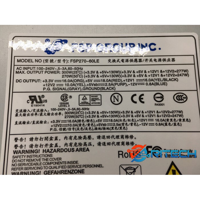 Nguồn FSP270-60LE cho đầu ghi hình (Thay thế cho nguồn Enhance ENP-2320)