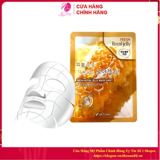 Mặt nạ chiết xuất sữa ong chúa 3W Clinic Fresh Royal Jelly Mask Sheet 23ml