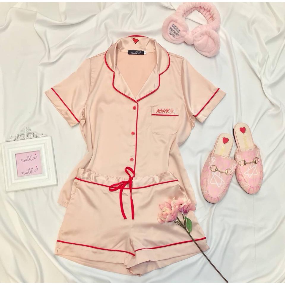 Bộ ngủ lụa silk cao cấp
