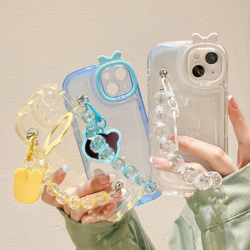 Ốp Điện Thoại Mềm Hình Quái Vật Nhỏ Gắn Dây Xích Cho Iphone 14proamx 12 pro max 11 pro max xs max xr x 13proamx plus